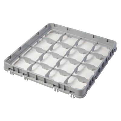 Nástavec koše half drop 500x500 mm šedý, model E2, Cambro, počet přihrádek: 16 (4x4), rozměr přihrádky: 111x111 mm, Světle šedá…